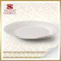 Fine royal porcelain, white ceramic dishes with decal